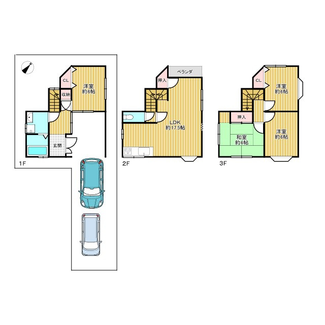 寝屋川市北大利町の間取り
