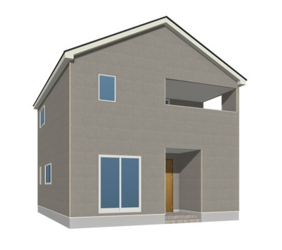 【外観パース】 | クレイドルガーデン山陽小野田市郡 第2（1号棟） | 完成予想図です。