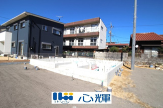 【外観】 | クレイドルガーデン山陽小野田市郡 第2（1号棟） | 現地（2025年10月24日撮影）
基礎工事中です。