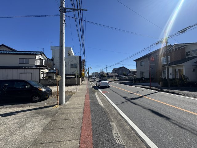 新築　高崎市倉賀野町　Blooming　Garden　１号棟の前面道路含む現地写真|現地写真　西側接道幅員約3.5ｍ