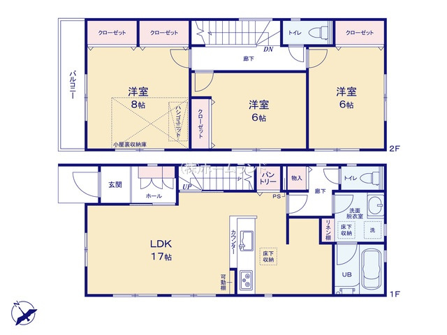 【間取り】 | 東大和市芋窪1丁目/新築戸建て