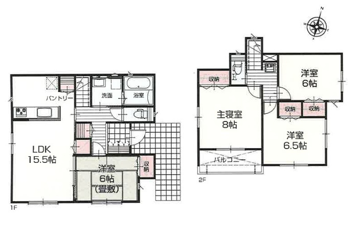 鎌倉市二階堂　新築戸建　全4棟3号棟の間取り