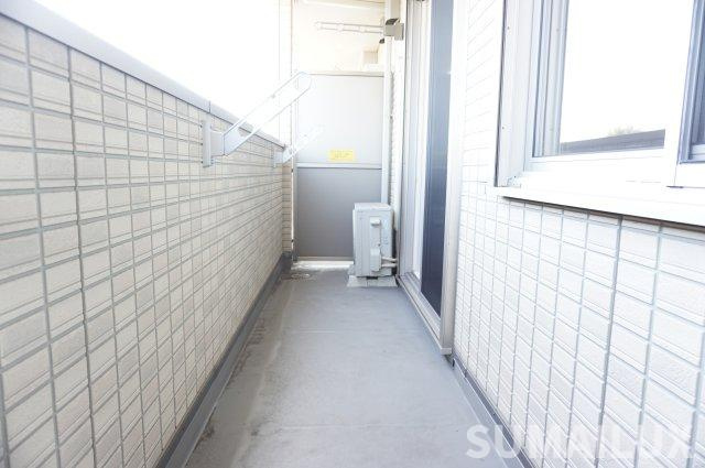 菊池郡菊陽町大字原水のアパートのバルコニー