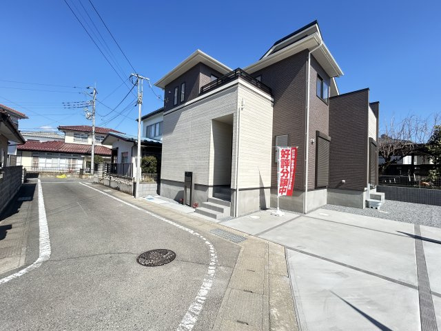 新築　高崎市下小塙町　Blooming　Garden　１号棟の前面道路含む現地写真|現地写真　西南側接道幅員約4.5ｍ