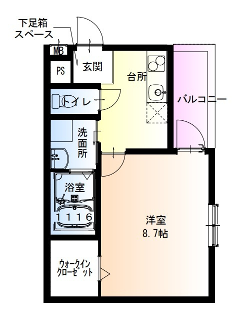 フジパレス今津中イーストの間取り