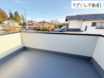 【バルコニー】 | Zut PLUS＋比企郡嵐山町15期(嵐山町大字川島)　新築住宅 | ≪1号棟≫
現地(2025年12月撮影)