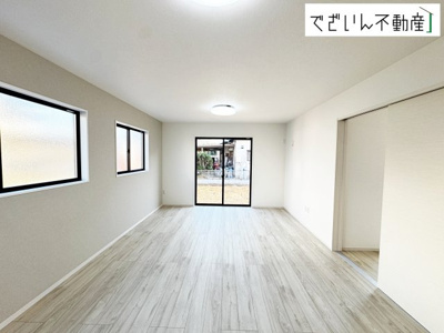 【居間・リビング】 | Zut PLUS＋比企郡嵐山町15期(嵐山町大字川島)　新築住宅 | ≪1号棟≫
現地(2025年12月撮影)