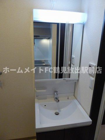 大阪市城東区天王田のハイツの独立洗面台