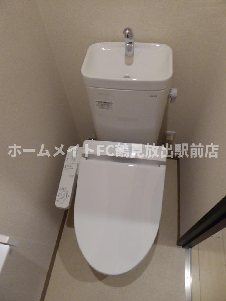 大阪市城東区天王田のハイツのトイレ