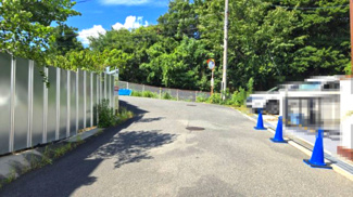 【前面道路含む現地写真】 | 東側前面道路幅員：約6.0m