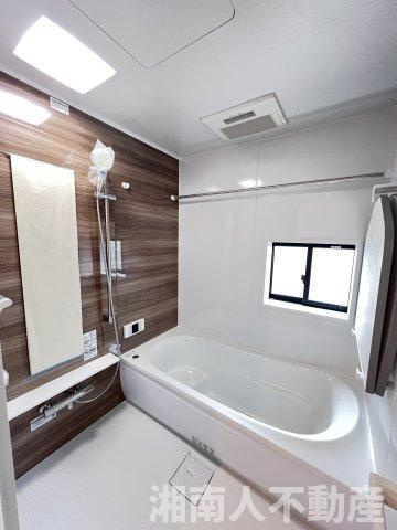 藤沢市葛原２２７１－１２新築戸建ての浴室|きれいなお風呂です