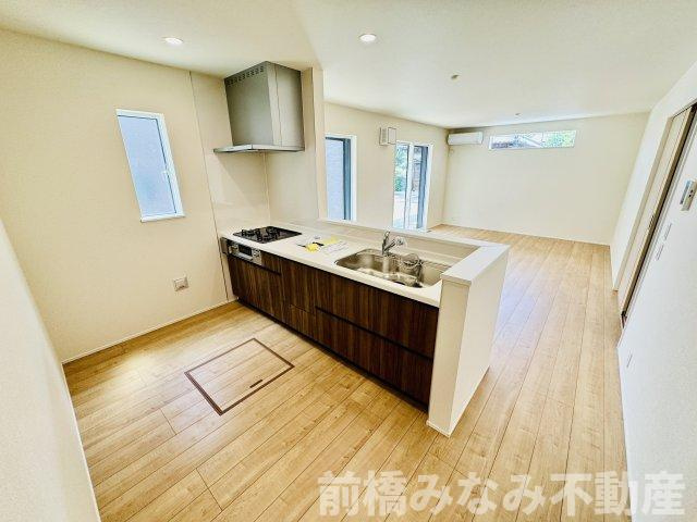 前橋市南町二丁目24-1期　１号棟(全４棟)　リナージュ　新築建売分譲のキッチン|キッチンでお料理をお楽しみください