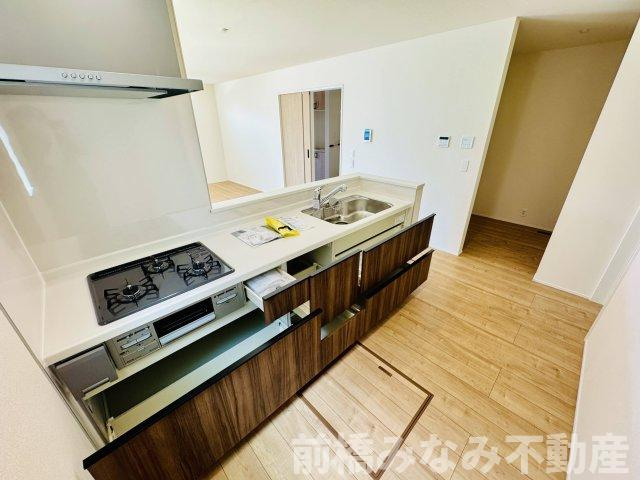 前橋市南町二丁目24-1期　１号棟(全４棟)　リナージュ　新築建売分譲のキッチン|コンパクトなキッチンで掃除もラクラク