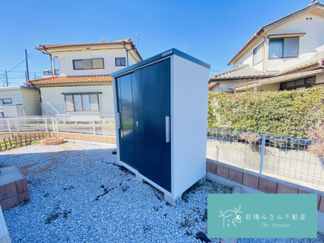 【築浅中古】前橋市大胡町　限定1棟　”土地約80坪”のその他|備え付けの倉庫です！