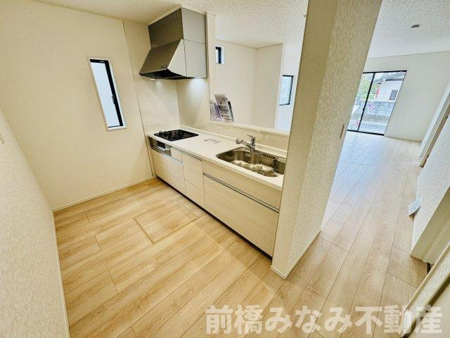 前橋市茂木町第５　２号棟(全２棟)　クレイドルガーデン　新築建売分譲のキッチン|コンパクトなキッチンで掃除もラクラク