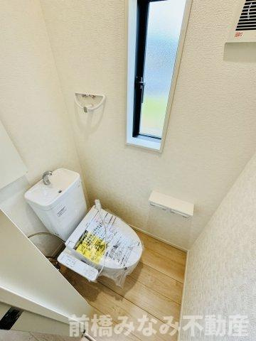 前橋市茂木町第５　２号棟(全２棟)　クレイドルガーデン　新築建売分譲のトイレ|シンプルで使いやすいトイレです