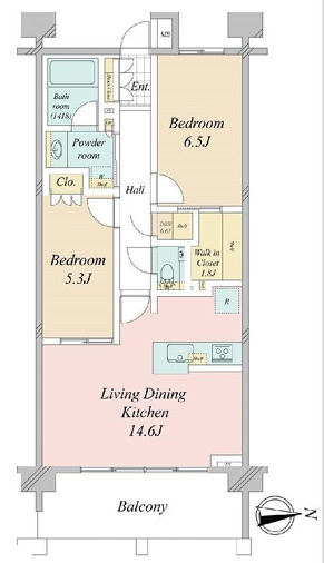 ウェリス茅ヶ崎東海岸南の間取り