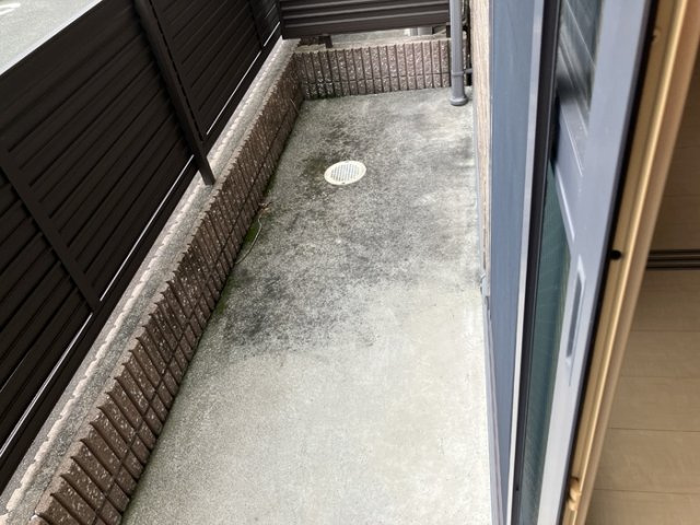 菊池郡菊陽町大字原水のアパートのバルコニー