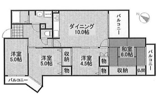 【間取り】 | メゾンドール池田五月山東
