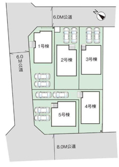 【区画図】 | 伊奈町本町２丁目　新築分譲住宅