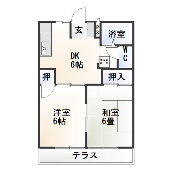 コーポ西浦Ⅰの間取り