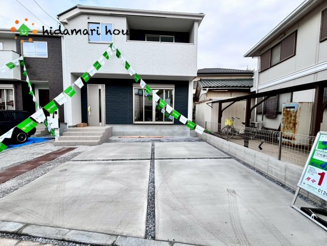 桶川市神明1期　新築戸建　KIP　01の前面道路含む現地写真