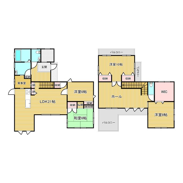 西条市朔日市882-72　中古住宅の間取り