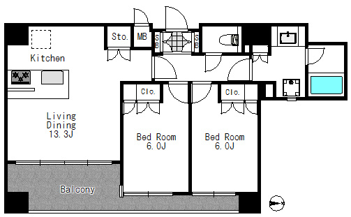 【間取り】 | ニューシティアパートメンツ西大島