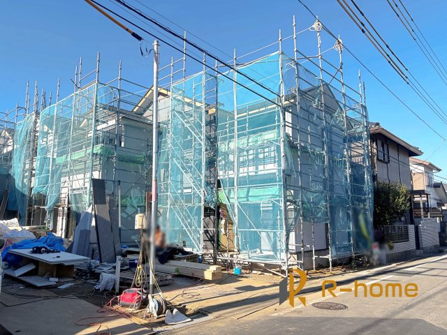 取手市戸頭16期　新築戸建て　1号棟の外観|2026年1月完成予定！近隣の同仕様完成物件をご見学いただけます♪