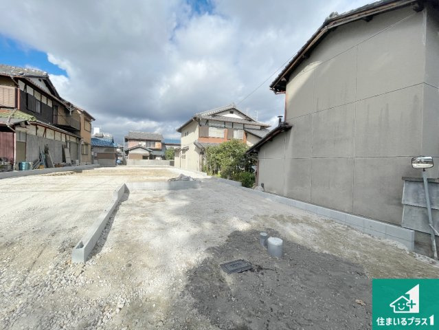 京都市山科区川田西浦町　第1期　新築一戸建ての外観|周辺は落ち着いた街並みの住宅地！子育てがしやすい住環境です！まだ未完成ですが、現地でしかわからない事もございます。是非一度ご覧ください。