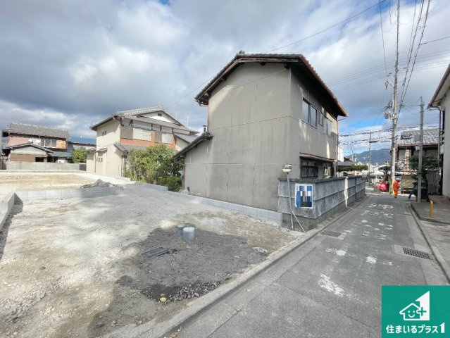 京都市山科区川田西浦町　第1期　新築一戸建ての前面道路含む現地写真|周辺は落ち着いた街並みの住宅地！子育てがしやすい住環境です！まだ未完成ですが、現地でしかわからない事もございます。是非一度ご覧ください。