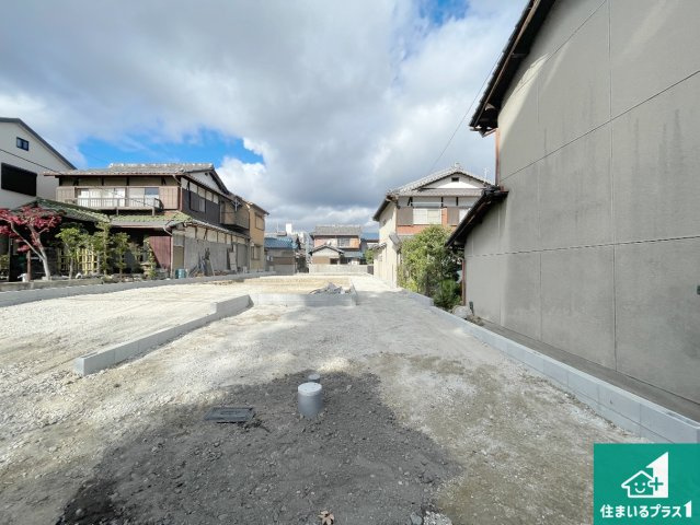 京都市山科区川田西浦町　第1期　新築一戸建ての外観|現在の進捗状況です！順調に作業進行中、完成が待ち遠しいです！詳細の間取り等、お気軽にお問い合わせください！