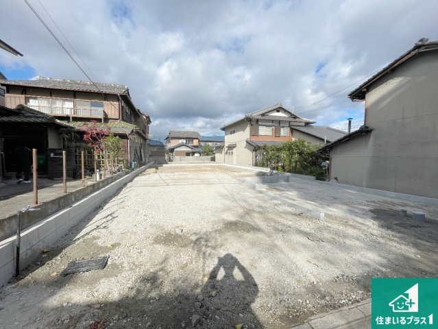京都市山科区川田西浦町　第1期　新築一戸建ての外観|現在の進捗状況です！順調に作業進行中、完成が待ち遠しいです！詳細の間取り等、お気軽にお問い合わせください！