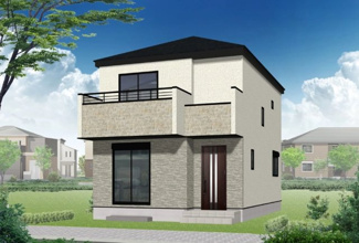 【外観】 | 座間市入谷西5丁目  2号棟 第4 | イメージパース（完成時に現況と異なる場合は現況優先となります）