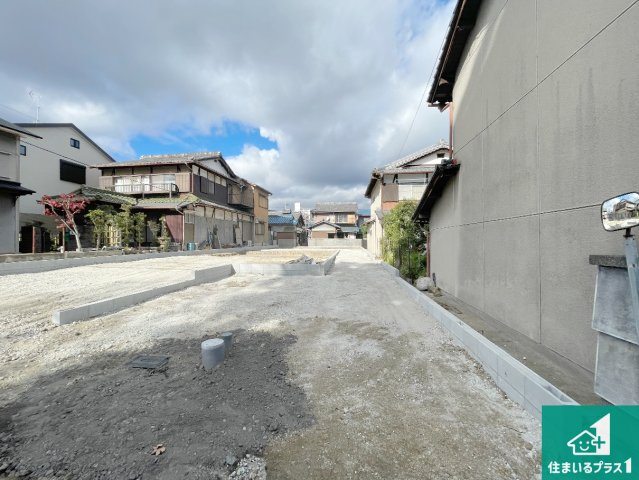 京都市山科区川田西浦町　第1期　新築一戸建ての外観|現在の進捗状況です！順調に作業進行中、完成が待ち遠しいです！詳細の間取り等、お気軽にお問い合わせください！