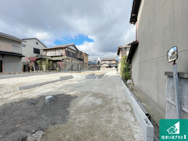 京都市山科区川田西浦町　第1期　新築一戸建ての外観|現在の進捗状況です！順調に作業進行中、完成が待ち遠しいです！詳細の間取り等、お気軽にお問い合わせください！