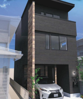 【外観パース】 | 江戸川区平井６丁目の新築戸建