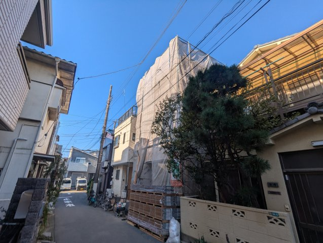 江戸川区平井６丁目の新築戸建の前面道路含む現地写真|2025年11月撮影