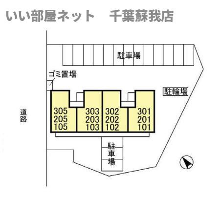 ヴィラ・グリーンヒルズの区画図