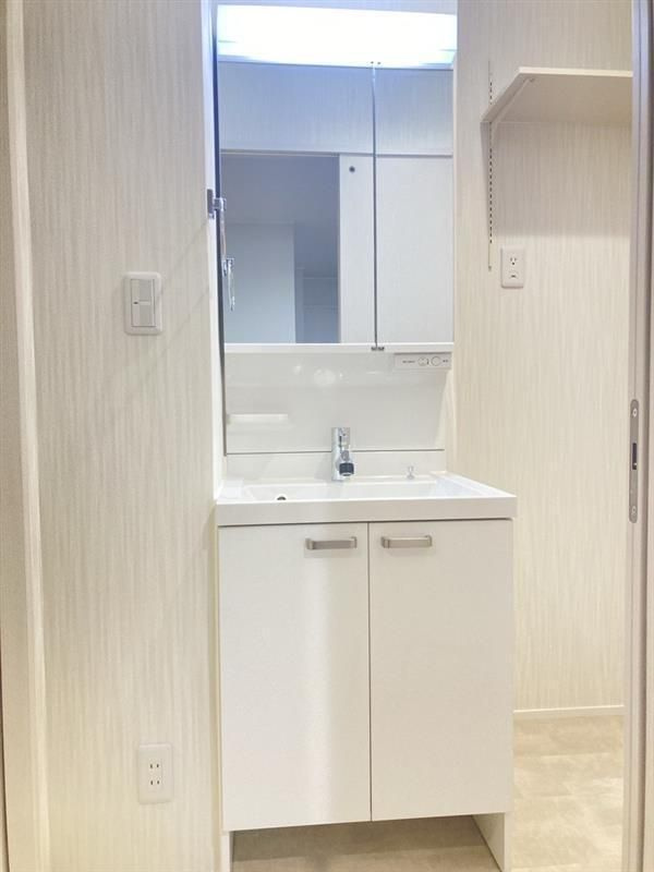 プラザN.J.Bの洗面所