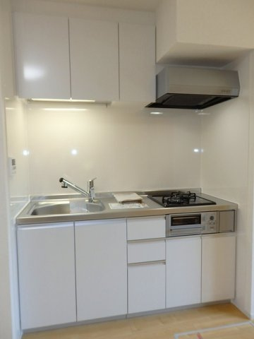 メゾン　シュシュのキッチン|コンパクトなキッチンで掃除もラクラク