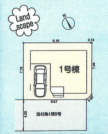 羽村市小作台3丁目　新築戸建全1棟の区画図