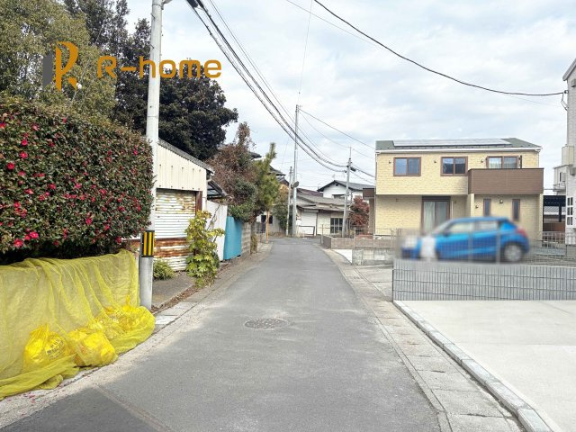 水戸市赤塚4期　新築戸建て　1号棟の前面道路含む現地写真|堂々！建物完成♪実際のお部屋をご見学可能です♪
ご見学が一番の資料！お気軽にお問い合わせ下さい♪