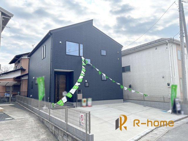 水戸市赤塚4期　新築戸建て　1号棟の外観|ご予約を頂ければ、『平日』はもちろん『早朝』や『夜間』もご見学可能です♪お気軽にお申し付けください♪