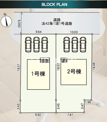 【区画図】 | 山辺町山辺第12【新築建売】2号棟 | 全体区画図