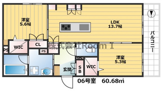 【間取り】 | 【ペット共生・ZEHマンション】Maison de Mine Nagai Parc Est.・旭化成ヘーベルメゾンHEBEL HAUS