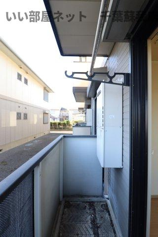 グリーンパーク白旗　Ａのバルコニー|お洗濯にも便利なバルコニー付き