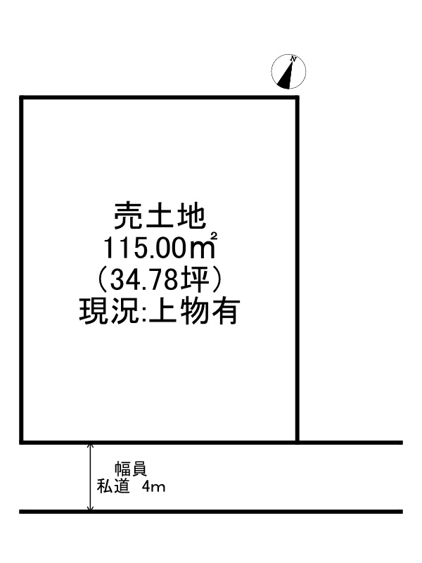 姫路市夢前町山之内/売土地の土地図