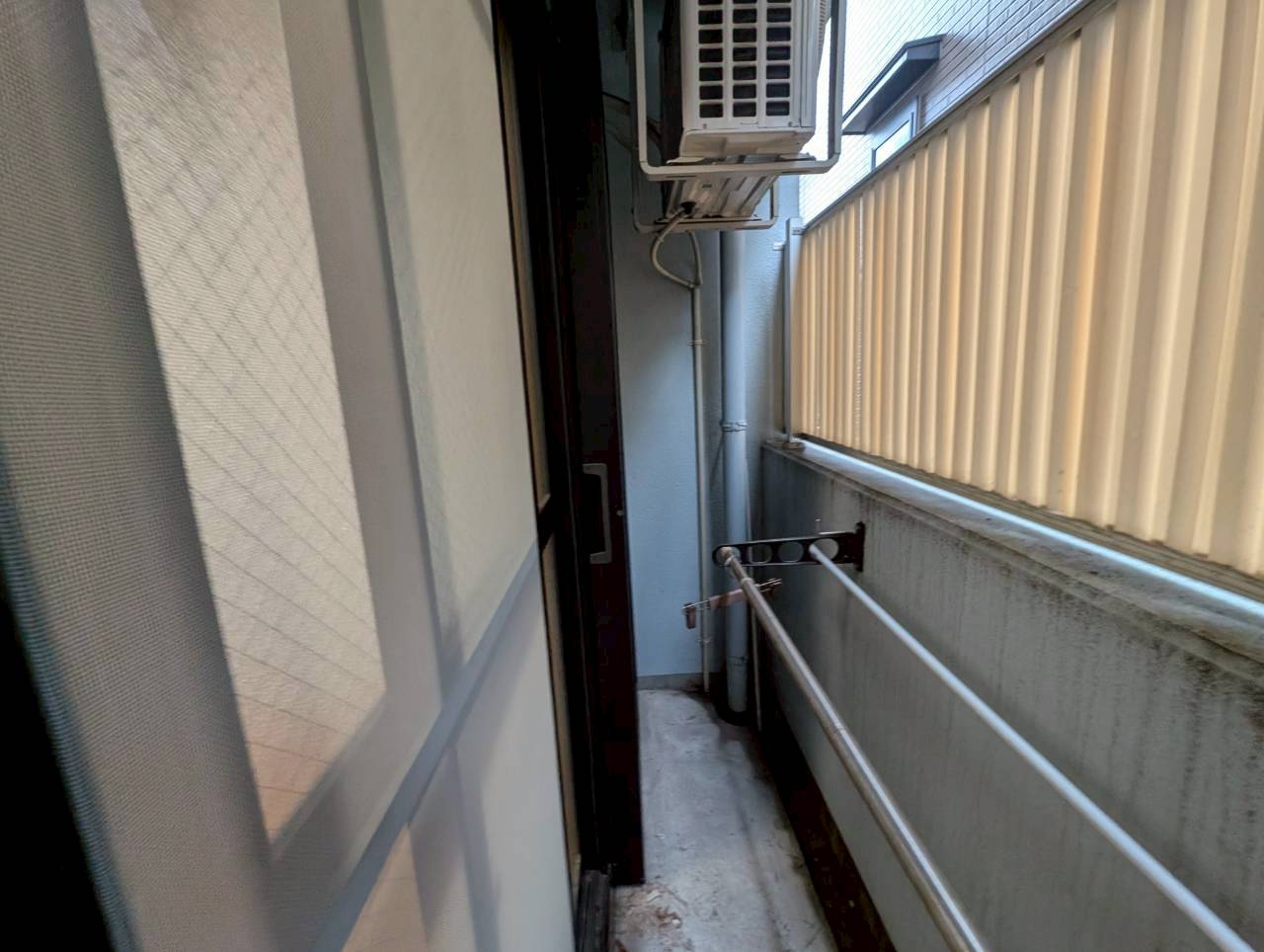 ソレイユ花屋敷のバルコニー