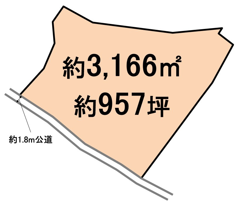 東松山市葛袋　土地957坪の土地図